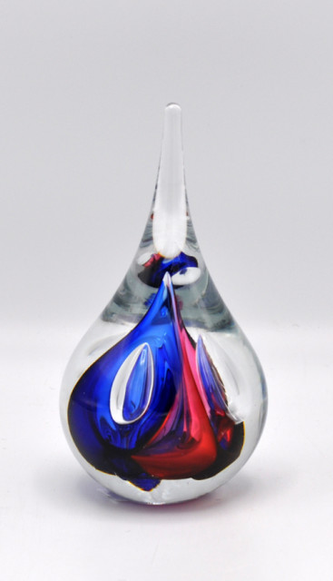 Loranto + Druppel rond, klein rood-blauw